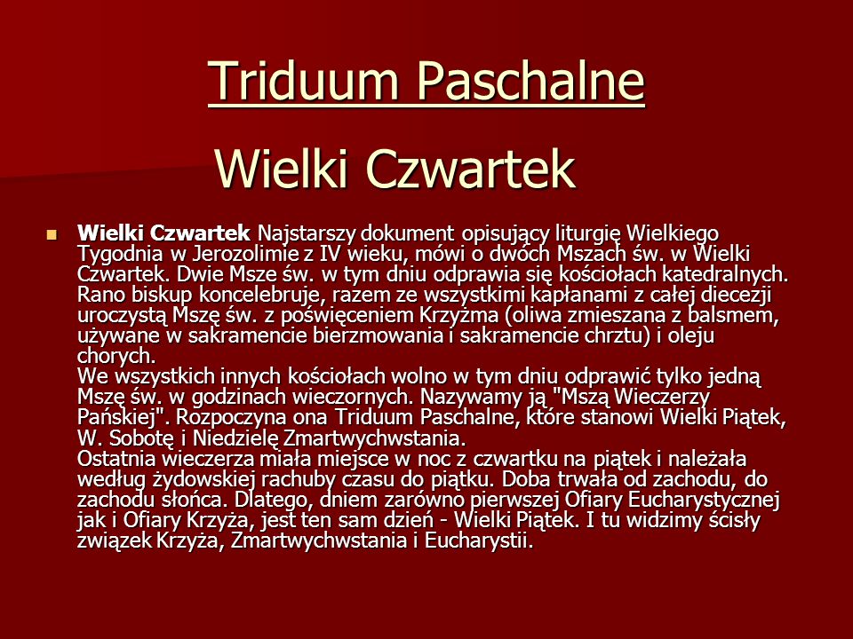 Bordowa kartka wielki czwartek